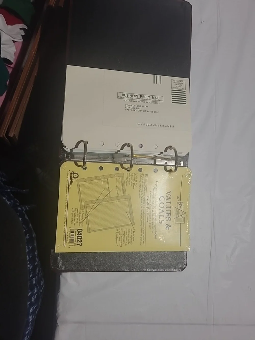 Franklin Quest Executive Planner Cover in Dark Brown